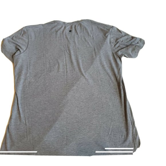 Lululemon T-Shirt Mens  P2P 20' Workout Gym Short Sleeve Gray Crew neck Soft - Picture 8 of 8